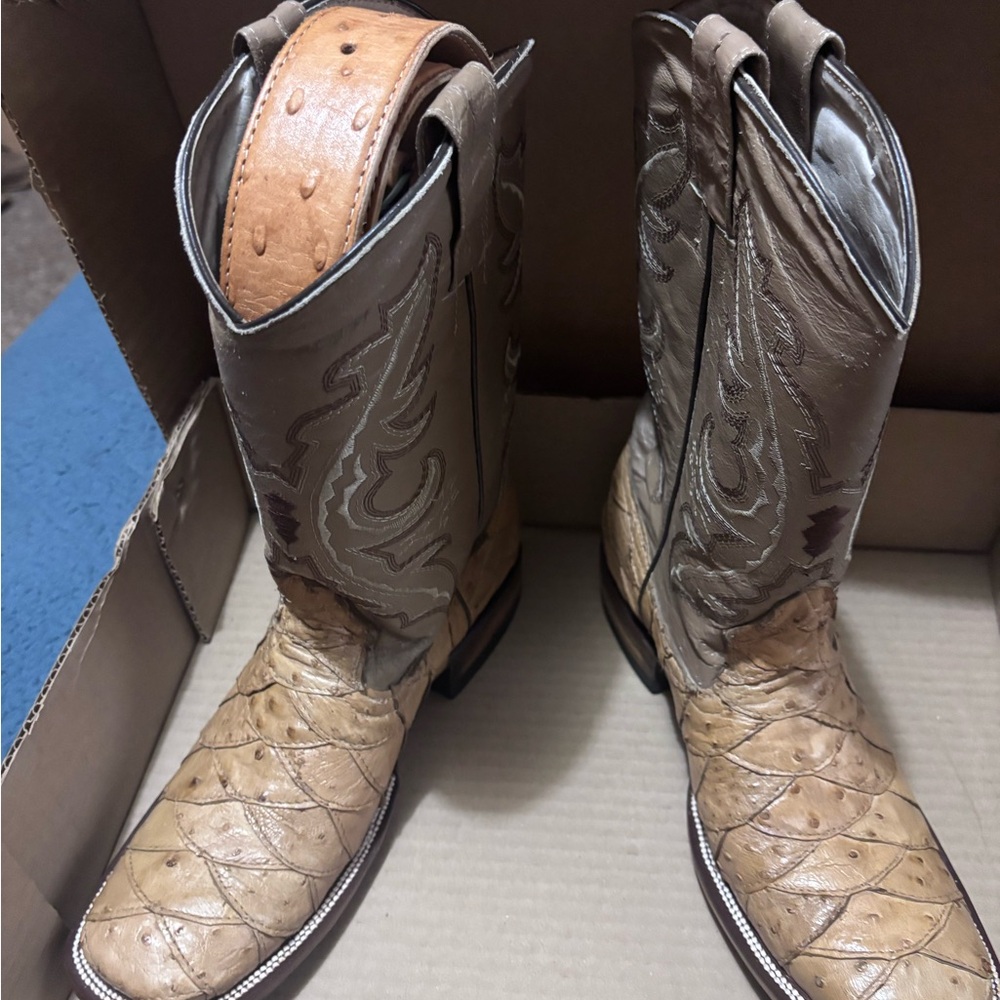 Men's ostrich Cowboy Boots